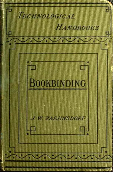 The Art of Bookbinding by Joseph William Zaehnsdorf, book cover