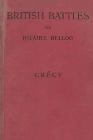 Crécy by Hilaire Belloc, book cover