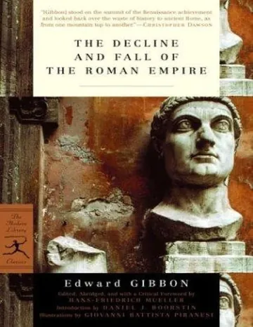 The Decline and Fall of the Roman Empire by Edward Gibbon, book cover