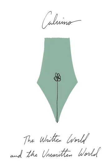 The Written World And The Unwritten World by Italo Calvino, book cover