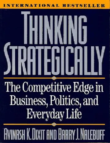 Thinking Strategically by Avinash K. Dixit, book cover