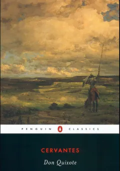 Don Quixote by Miguel de Cervantes, book cover