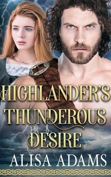 Highlander’s Thunderous Desire by Alisa Adams, book cover