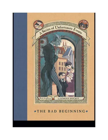 The Bad Beginning by Daniel Handler, book cover