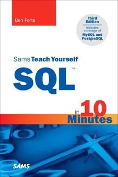 Sams Teach Yourself SQL in 10 Minutes by Ben Forta, book cover