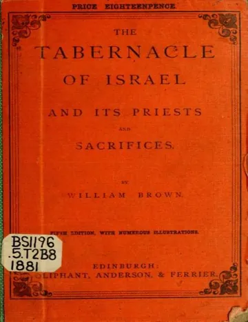 The Tabernacle by William Brown, book cover