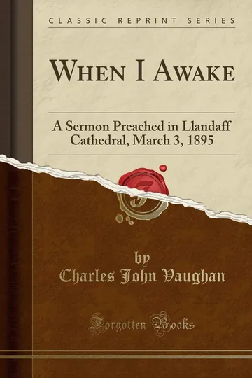 When I Awake by Charles John Vaughan, book cover