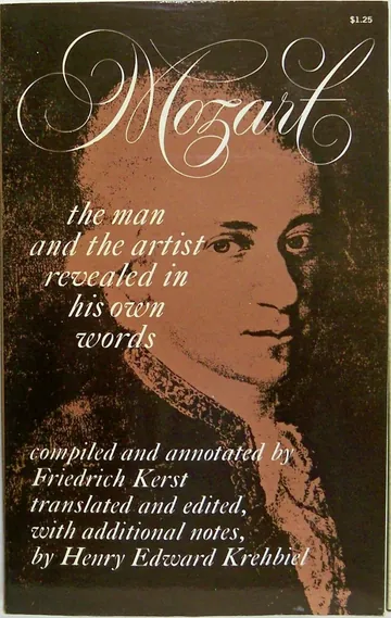 Mozart by Friedrich Kerst, book cover