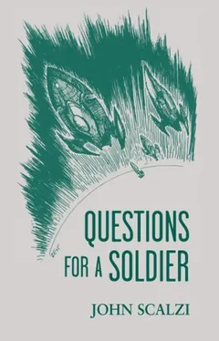 Questions for a Soldier by John Scalzi, book cover