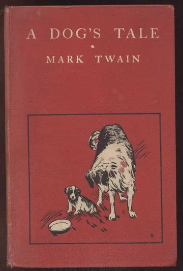 A Dog's Tale by Mark Twain, book cover