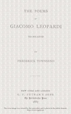 The Poems of Giacomo Leopardi - Giacomo Leopardi