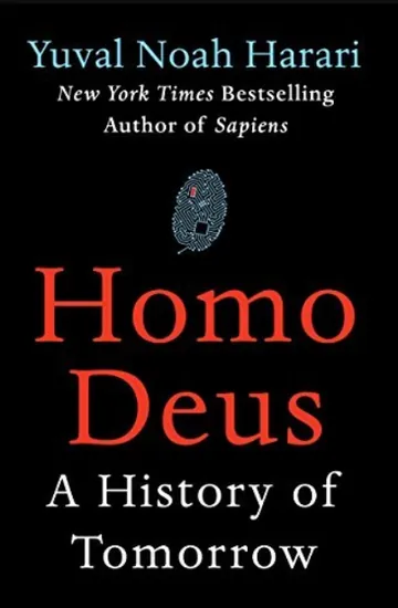 Homo Deus A History of Tomorrow by Yuval Noah Harari, book cover