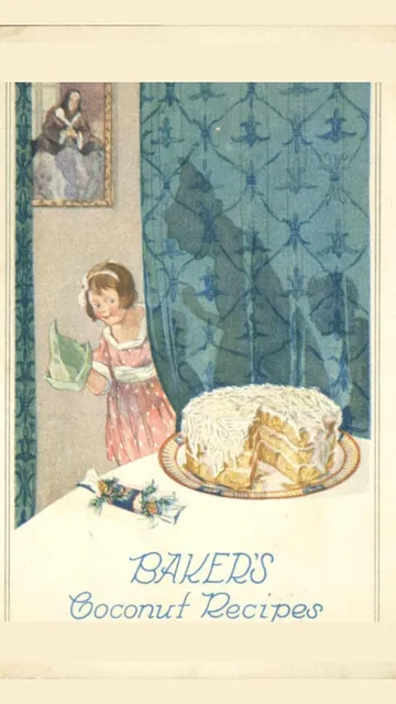 Baker's Coconut Recipes by Franklin Baker Co., book cover