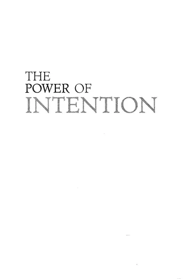 The Power of Intention by Wayne W. Dyer, book cover