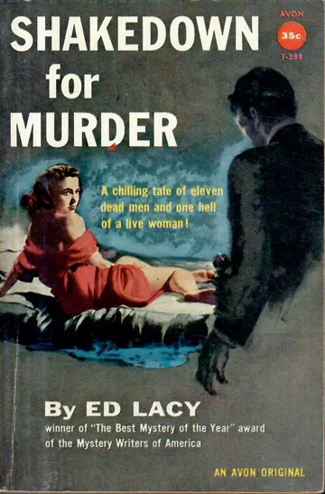 Shakedown for Murder by Ed Lacy, book cover