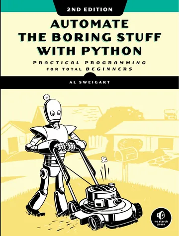 Automate the Boring Stuff with Python by Al Sweigart, book cover