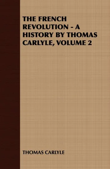 The French Revolution: a History by Thomas Carlyle, book cover