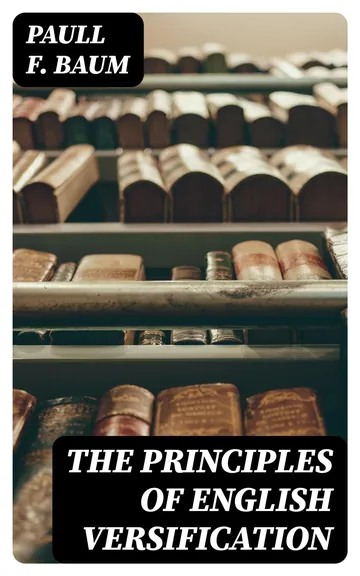 The principles of English versification by Paull F. Baum, book cover