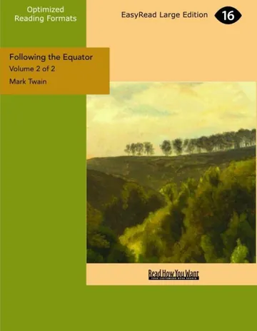 Following the Equator by Mark Twain, book cover
