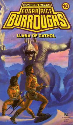 Llana of Gathol by Edgar Rice Burroughs, book cover