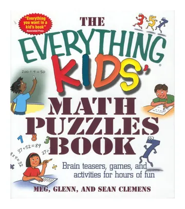 The Everything Kids' Math Puzzles Book by Dhruv Verma, book cover