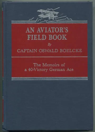 An aviator's field book by Oswald Boelcke, book cover