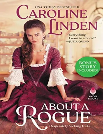 About a Rogue by Caroline Linden, book cover