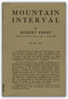 Mountain Interval by Robert Frost, book cover