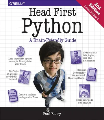 Head First Python by Paul Barry, book cover