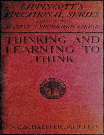 Thinking and Learning to Think by Nathan C. Schaeffer, book cover