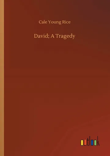 David; A Tragedy by Cale Young Rice, book cover