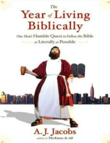 The Year of Living Biblically by A. J. Jacobs, book cover