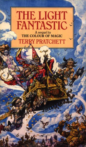 The Light Fantastic by Terry Pratchett, book cover