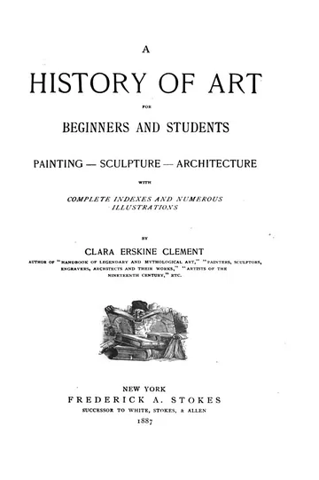 A History of Art for Beginners and Students by Clara Erskine Clement Waters, book cover