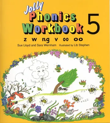 Jolly Phonics Workbook 5 by Sue Lloyd, book cover