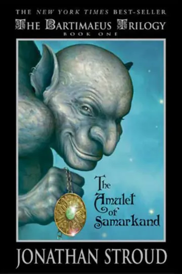 The Amulet of Samarkand by Jonathan Stroud, book cover