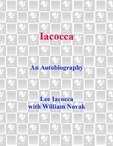 Iacocca: An Autobiography by Lee Iacocca, book cover