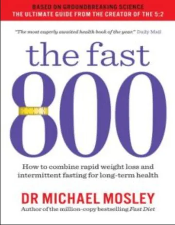The Fast 800 by Michael Mosley, book cover