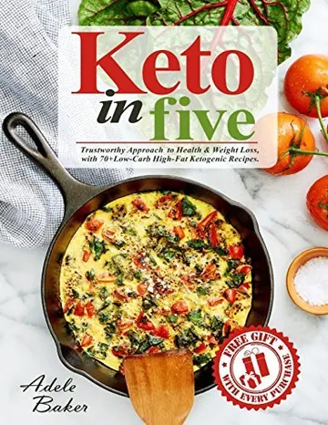 Keto in Five by Adele Baker, book cover