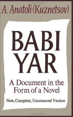 Babi Yar by Anatoly Kuznetsov, book cover