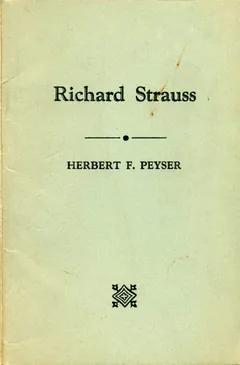 Richard Strauss - Herbert F. Peyser