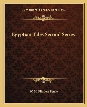 Egyptian Tales Second Series by Flinders Petrie, book cover