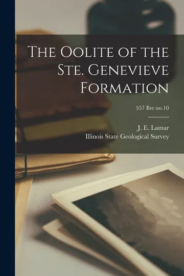 The Oolite of the Ste by J. E. Lamar, book cover