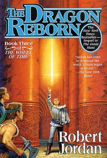 The Dragon Reborn by Robert Jordan, book cover