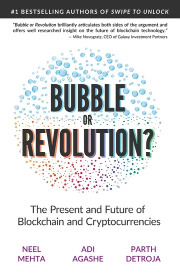 Blockchain Bubble or Revolution by Parth Detroja, book cover