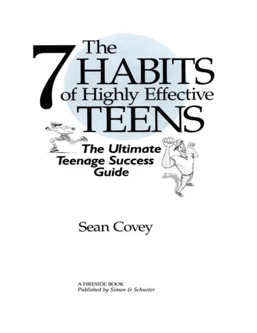 The 7 Habits of Highly Effective Teens by Sean Covey, book cover