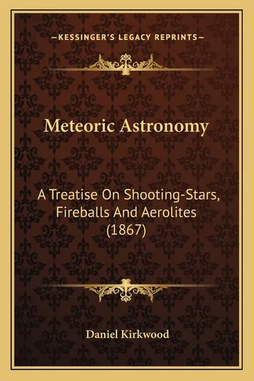 Meteoric Astronomy by Daniel Kirkwood, book cover
