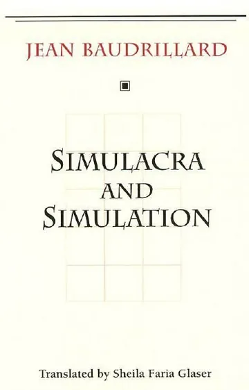 Simulacra and Simulation by Jean Baudrillard, book cover