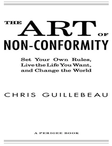 The Art of Non-Conformity by Chris Guillebeau, book cover