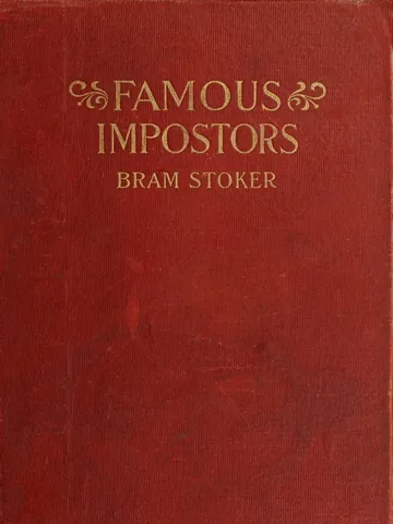 Famous Impostors by Bram Stoker, book cover